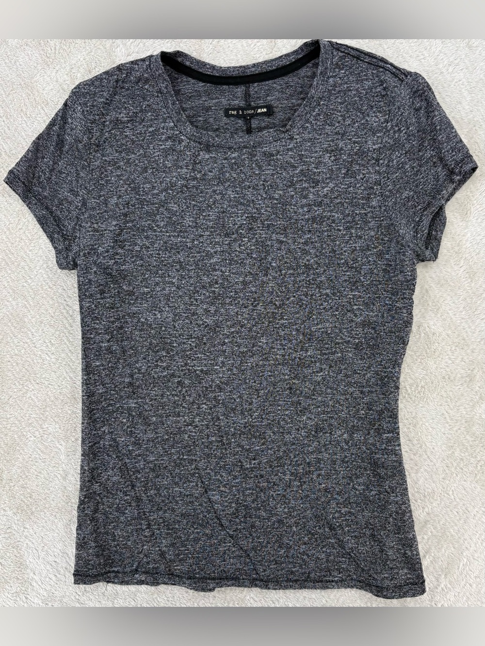 Rag & Bone Jean Women's Gray Heather Knit Tee Size S Designer (See Measurements)